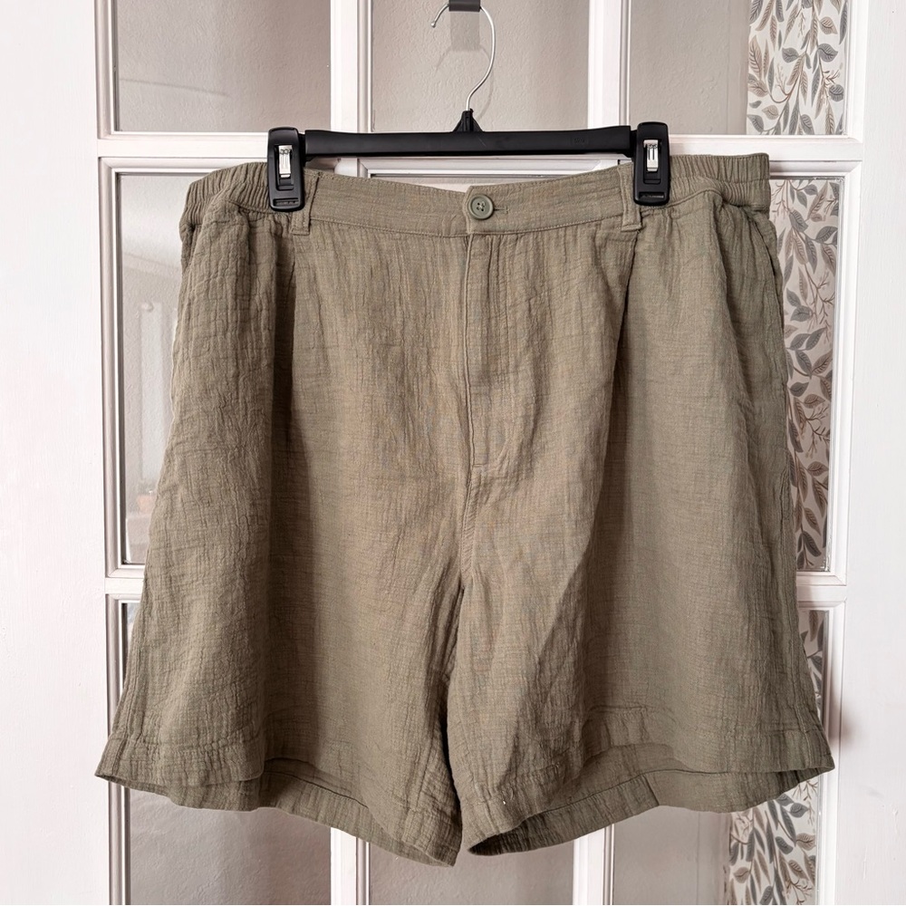 AERIE Gauze Daybreak Trouser Shorts Sz XL NWT - Picture 4 of 10